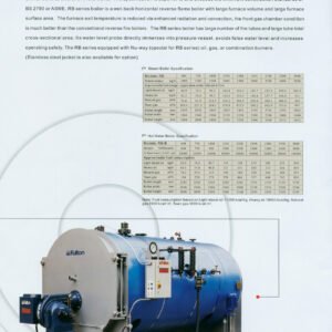 RB Fulton Boiler 5 ton/Hr Gas